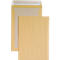 Verzendenvelop, C4, kartonnen achterkant en kleefsluiting, zonder venster, bruin, 125 st.