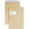 Verzendenveloppen, venster, klevend, 100 g/m², C4, 250 stuks, bruin