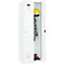 Vestiaire C+P Evolo Plus, 2 compartiments, charnières à droite, serrure à cylindre, butée soft, L 600 x P 500 x H 1850 mm, blanc signalisation/blanc trafic