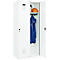 Vestiaire C+P Evolo Plus, 2 compartiments, charnières à droite, verrou rotatif de sécurité, L 800 x P 500 x H 1850 mm, blanc signalisation/blanc trafic