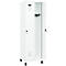 Vestiaire C+P Evolo Plus, 2 compartiments, largeur 300 mm, avec pieds, verrou rotatif de sécurité, L 600 x P 500 x H 1950 mm, blanc signalisation/blanc trafic