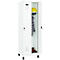 Vestiaire C+P Evolo Plus, 2 compartiments, largeur 300 mm, avec pieds, verrou rotatif de sécurité, L 600 x P 500 x H 1950 mm, blanc signalisation/blanc trafic
