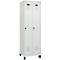 Vestiaire C+P Evolo Plus, 2 compartiments, largeur 300 mm, avec pieds, verrou rotatif de sécurité, L 600 x P 500 x H 1950 mm, gris clair/gris clair
