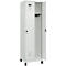 Vestiaire C+P Evolo Plus, 2 compartiments, largeur 300 mm, avec pieds, verrou rotatif de sécurité, L 600 x P 500 x H 1950 mm, gris clair/gris clair