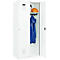 Vestiaire C+P Evolo Plus, 2 compartiments, largeur 400 mm, serrure à cylindre, butée soft, L 800 x P 500 x H 1850 mm, blanc signalisation/blanc trafic