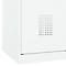 Vestiaire C+P Evolo Plus, 2 compartiments, largeur 400 mm, serrure à cylindre, butée soft, L 800 x P 500 x H 1850 mm, blanc signalisation/blanc trafic