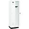 Vestiaire C+P Evolo Plus, 2 compartiments, largeur de compartiment 300 mm, avec socle, butée droite, serrure à cylindre, butée soft, anti-effraction, L 600 x P 500 x H 1950 mm, blanc trafic RAL 9016/blanc trafic RAL 9016
