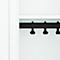Vestiaire C+P Evolo Plus, 2 compartiments, largeur de compartiment 400 mm, avec socle, charnières à droite, L 800 x P 500 x H 1950 mm, cylindre, blanc signalisation/blanc trafic