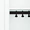 Vestiaire C+P Evolo Plus, 2 compartiments, largeur de compartiment 400 mm, avec socle, charnières à droite, L 800 x P 500 x H 1950 mm, verrou tournant, blanc signalisation/blanc trafic