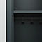 Vestiaire C+P Evolo Plus, 2 compartiments, largeur des compartiments 400 mm, avec banquette encastrée, L 800 x P 815 x H 2120 mm, cylindre, gris anthracite/gris clair