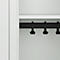 Vestiaire C+P Evolo Plus, 2 compartiments, largeur des compartiments 400 mm, avec banquette encastrée, L 800 x P 815 x H 2120 mm, cylindre, gris clair/gris clair