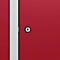 Vestiaire C+P Evolo Plus, 2 compartiments, largeur des compartiments 400 mm, avec banquette encastrée, L 800 x P 815 x H 2120 mm, cylindre, gris clair/rouge rubis
