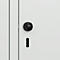 Vestiaire C+P Evolo Plus, 2 compartiments, largeur des compartiments 400 mm, avec banquette encastrée, L 800 x P 815 x H 2120 mm, verrou rotatif, gris clair/gris clair