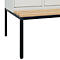 Vestiaire C+P Evolo Plus, 2 compartiments, largeur des compartiments 400 mm, avec banquette encastrée, L 800 x P 815 x H 2120 mm, verrou rotatif, gris clair/gris clair