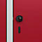 Vestiaire C+P Evolo Plus, 2 compartiments, largeur des compartiments 400 mm, avec banquette encastrée, L 800 x P 815 x H 2120 mm, verrou rotatif, gris clair/rouge rubis
