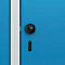 Vestiaire C+P Evolo Plus, 2 compartiments, largeur des compartiments 400 mm, avec socle, charnières à droite, L 800 x P 500 x H 1950 mm, verrou rotatif, gris clair/bleu clair