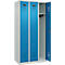 Vestiaire C+P Evolo Plus, 3 compartiments, charnières à droite, serrure à cylindre, L 900 x P 500 x H 1850 mm, gris clair/bleu clair