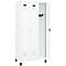 Vestiaire C+P Evolo Plus, 3 compartiments, charnières à droite, serrure à cylindre, L 900 x P 500 x H 1950 mm, blanc signalisation/blanc trafic