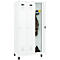Vestiaire C+P Evolo Plus, 3 compartiments, charnières à droite, serrure à cylindre, L 900 x P 500 x H 1950 mm, blanc signalisation/blanc trafic