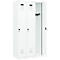 Vestiaire C+P Evolo Plus, 3 compartiments, charnières à droite, verrou rotatif de sécurité, L 900 x P 500 x H 1850 mm, blanc signalisation/blanc trafic