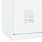 Vestiaire C+P Evolo Plus, 3 compartiments, largeur 400 mm, fermeture rotative, butée soft, L 1.200 x P 500 x H 1.850 m, blanc trafic/blanc trafic