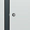 Vestiaire C+P Evolo Plus, 3 compartiments, largeur des compartiments 300 mm, avec banc encastré, L 900 x P 815 x H 2120 mm, cylindre, gris anthracite/gris clair