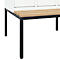 Vestiaire C+P Evolo Plus, 3 compartiments, largeur des compartiments 300 mm, avec banc encastré, L 900 x P 815 x H 2120 mm, verrou rotatif, blanc signalisation/blanc trafic