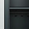 Vestiaire C+P Evolo Plus, 3 compartiments, largeur des compartiments 300 mm, avec banquette encastrée, L 900 x P 815 x H 2120 mm, verrou rotatif, gris anthracite/gris clair