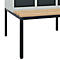 Vestiaire C+P Evolo Plus, 3 compartiments, largeur des compartiments 300 mm, avec banquette encastrée, L 900 x P 815 x H 2120 mm, verrou rotatif, gris clair/gris anthracite