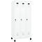 Vestiaire C+P Evolo Plus, 3 compartiments, largeur des compartiments 300 mm, avec pieds, verrou rotatif, L 900 x P 500 x H 1950 mm,blanc trafic/blanc trafic