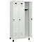 Vestiaire C+P Evolo Plus, 3 compartiments, largeur des compartiments 300 mm, avec pieds, verrou rotatif, L 900 x P 500 x H 1950 mm, gris clair/gris clair