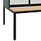 Vestiaire C+P Evolo Plus, 3 compartiments, largeur des compartiments 400 mm, avec banquette encastrée, L 1200 x P 815 x H 2120 mm, verrou rotatif, gris anthracite/gris clair