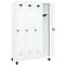 Vestiaire C+P Evolo Plus, 4 compartiments, largeur des compartiments 300 mm, avec pieds, butée à droite, verrou rotatif de sécurité, butée soft, anti-effraction, L 1200 x P 500 x H 1950 mm, blanc trafic RAL 9016/blanc trafic RAL 9016