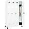 Vestiaire C+P Evolo Plus, 4 compartiments, largeur des compartiments 300 mm, avec pieds, butée à droite, verrou rotatif de sécurité, butée soft, anti-effraction, L 1200 x P 500 x H 1950 mm, blanc trafic RAL 9016/blanc trafic RAL 9016
