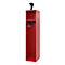Vestiaire de pompiers C+P Evolo, modèle EXPERT, 1 compartiment, L 400 x P 500 x H 1850 mm, patins de sol, porte-casque, rouge feu RAL 3000