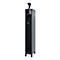 Vestiaire de pompiers C+P Evolo, modèle PRAKTUS, 1 compartiment, H 1950 x L 300 x P 500 mm, pieds, gris anthracite RAL 7016