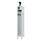 Vestiaire de pompiers C+P Evolo, modèle PRAKTUS, 1 compartiment, H 1950 x L 300 x P 500 mm, pieds, gris clair RAL 7035