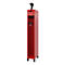 Vestiaire de pompiers C+P Evolo, modèle PRAKTUS, 1 compartiment, H 1950 x L 300 x P 500 mm, pieds, rouge feu RAL 3000