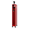 Vestiaire de pompiers C+P Evolo, modèle PRAKTUS, 1 compartiment, H 1950 x L 300 x P 500 mm, pieds, rouge feu RAL 3000