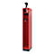 Vestiaire de pompiers C+P Evolo, modèle PRAKTUS, 1 compartiment, H 1950 x L 300 x P 500 mm, socle, rouge feu RAL 3000
