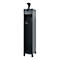 Vestiaire de pompiers C+P Evolo, modèle PRAKTUS, 1 compartiment, H 1950 x L 400 x P 500 mm, pieds, gris anthracite RAL 7016