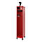 Vestiaire de pompiers C+P Evolo, modèle PRAKTUS, 1 compartiment, H 1950 x L 400 x P 500 mm, pieds, rouge feu RAL 3000