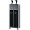 Vestiaire de pompiers C+P Evolo, modèle YOUNGSTER, 2 compartiments, H 1630 x L 600 x P 500 mm, pieds, gris anthracite RAL 7016