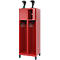 Vestiaire de pompiers C+P Evolo, modèle YOUNGSTER, 2 compartiments, H 1630 x L 600 x P 500 mm, pieds, rouge feu RAL 3000
