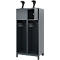 Vestiaire de pompiers C+P Evolo, modèle YOUNGSTER, 2 compartiments, H 1630 x L 800 x P 500 mm, pieds, gris anthracite RAL 7061
