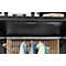 Vestiaire ORDO Flex - rayonnage emboîtable - acier - modulaire - l. 1060 x P 535 x H 2000 mm - charge admissible 1200 kg - noir profond RAL 9005