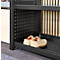 Vestiaire ORDO Flex - rayonnage emboîtable - acier - modulaire - l. 1060 x P 535 x H 2000 mm - charge admissible 1200 kg - noir profond RAL 9005