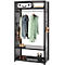 Vestiaire ORDO Flex - rayonnage emboîtable - acier - modulaire - l. 1060 x P 535 x H 2000 mm - charge admissible 1200 kg - noir profond RAL 9005