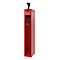 Vestiaire pompier C+P Evolo PRAKTUS, 1 compartiment, porte-casque, avec socle, patins de sol, L 300 x P 500 x H 1850 mm, RAL 3000 rouge feu