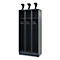 Vestiaire pompiers C+P Evolo EXPERT, 3 compartiments, avec socle, L 900 x P 500 x H 1950 mm, RAL 7016 gris anthracite/RAL 7016 gris anthracite